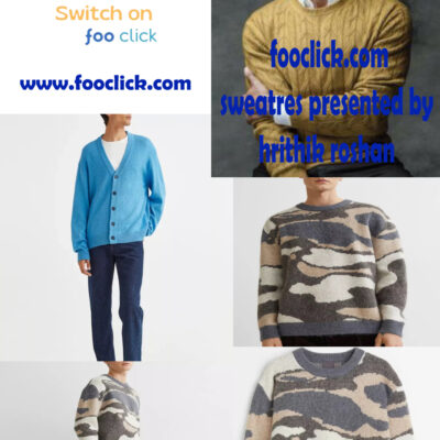 Fall Winter Fashion Men’s Soft Pattern Loose Crewneck Sweater 2023