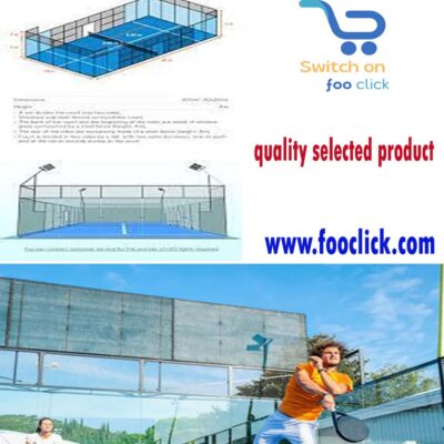 Professional Sport Field Padel Tennis Court Equipment with Steel Fence Cage