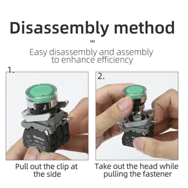 Dustproof Waterproof Single Double Emergency Push Button Switch - Image 7