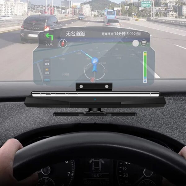 Wireless Charger HUD Head Up Display Mobile Phone Holder - Image 5