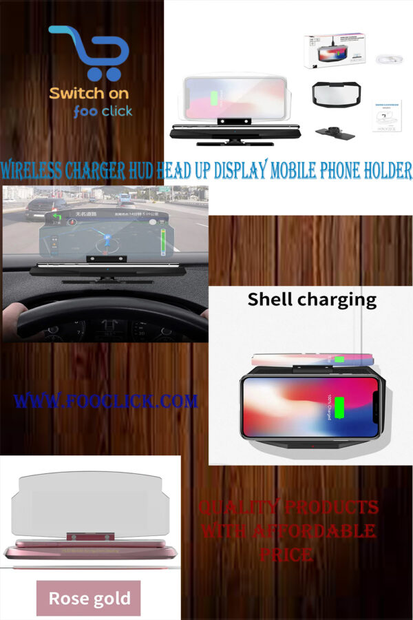 Wireless Charger HUD Head Up Display Mobile Phone Holder