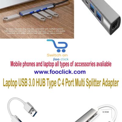 Laptop USB 3.0 HUB Type C 4 Port Multi Splitter Adapter
