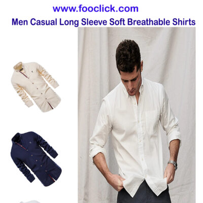 Men Casual Long Sleeve Soft Breathable Shirts