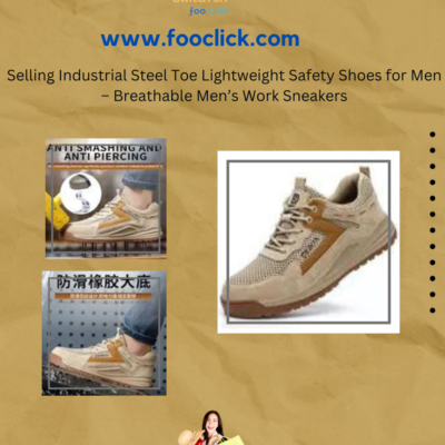 Selling Industrial Steel Toe Lightweight Safety Shoes for Men – Breathable Men’s Work Sneakers