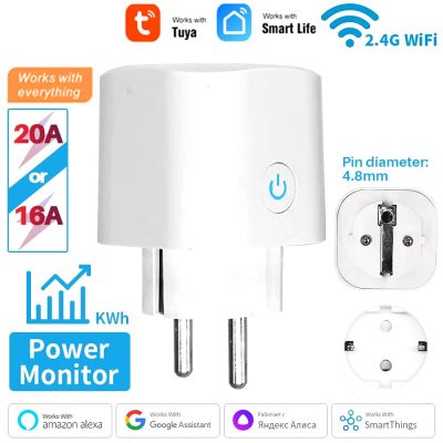 Smart Plug WiFi Socket EU 16A/20A – Power Monitor with Timing Function