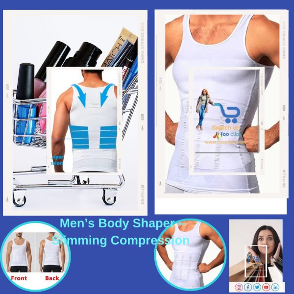 Men’s Body Shaper Slimming Compression Waist Trainer for Belly Control