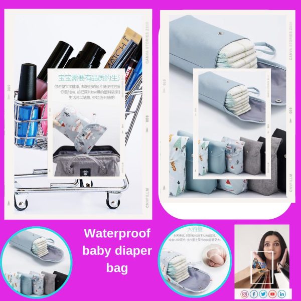 Wholesale Waterproof & Reusable Baby Diaper Bag – Large Capacity