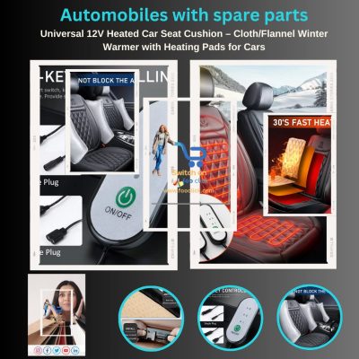 Universal 12V Heated Car Seat Cushion With Heating Pads for Cars