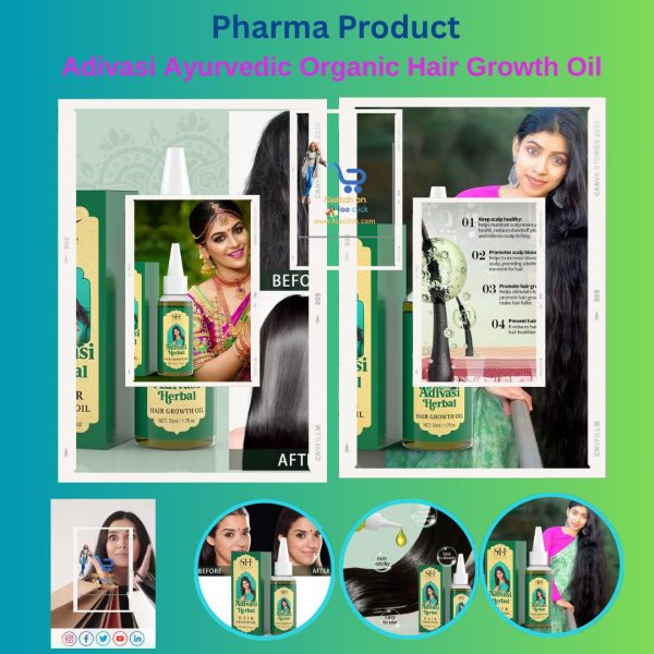 Ayurvedic Organic Hair Growth Oil – Fast Hair Regrowth Anti-Hair Loss Serum