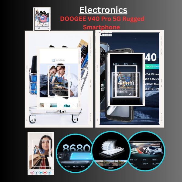 DOOGEE V40 Pro 5G Rugged Smartphone 200MP AI Camera