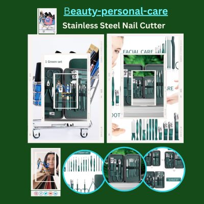 Stainless Steel Nail Clipper & Pedicure Scissors Set