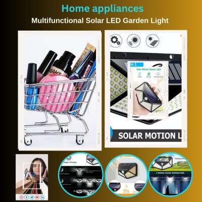 Multifunctional Solar LED Garden Light Waterproof with Motion Sensor
