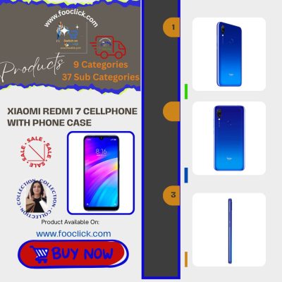 Xiaomi Redmi 7 Cellphone with Phone Case Dual SIM Android Dual Camera