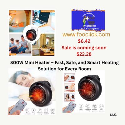 800W Mini Heater Fast Safe and Smart Heating Solution